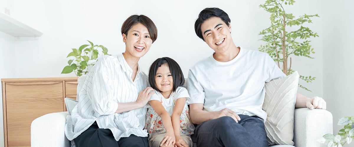家族の笑顔