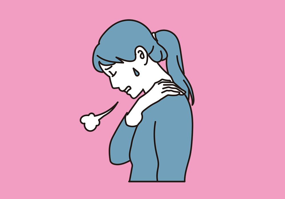 肩こりに悩む女性